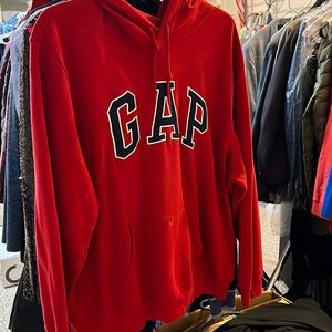 Mens red hoodie